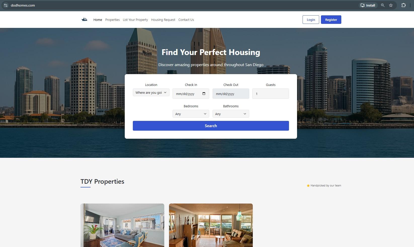 DoD Homes screenshot 1